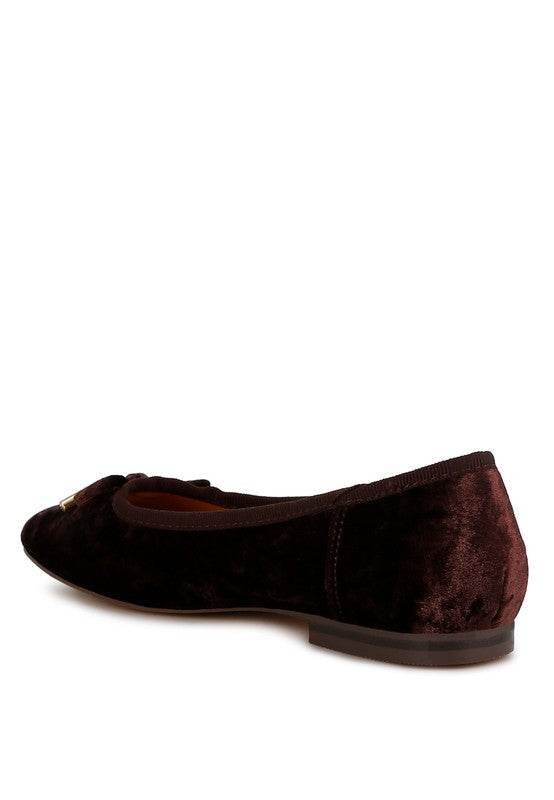 Buckrose Velvet Bow Ballerinas - Shop Style & More | Fresh Looks, Everyday Deals & Free Shipping