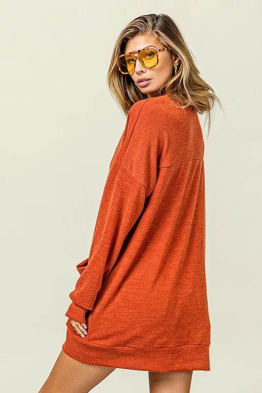 BiBi Open Front Drop Shoulder Cardigan with Pockets - Shop Style & More | Fresh Looks, Everyday Deals & Free Shipping