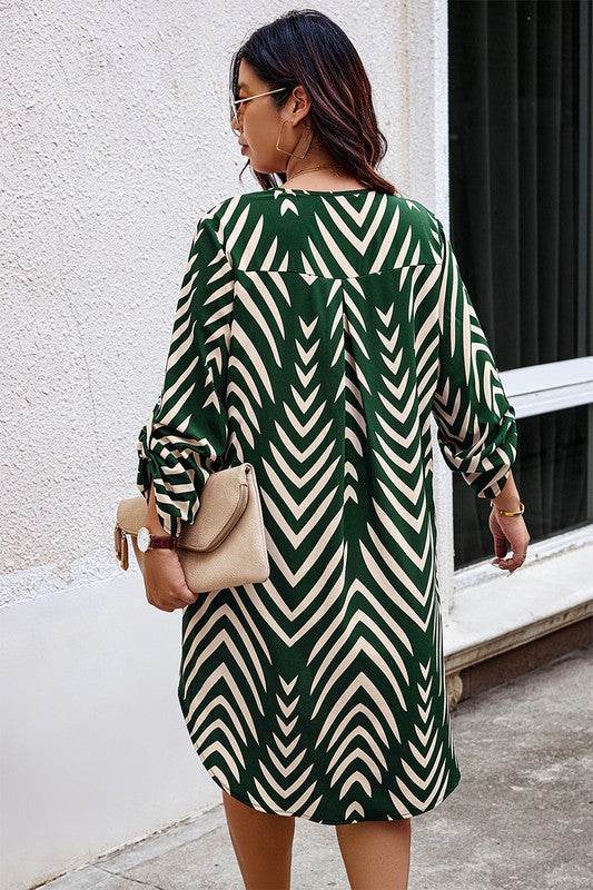 Plus Graphic Print Asymmetric Hem Loose Midi Dress - Shop Style & More | Fresh Looks, Everyday Deals & Free Shipping