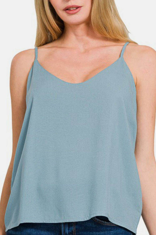 Zenana Two Layered Spaghetti Strap Cami - Shop Style & More | Fresh Looks, Everyday Deals & Free Shipping