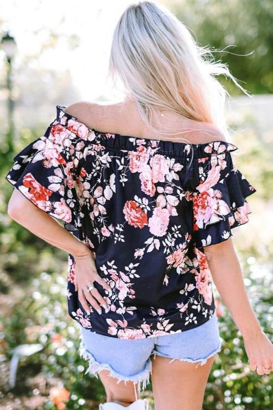 Savanna Ruffle Off Shoulder Flounce Sleeve Blouse - Shop Style & More | Fresh Looks, Everyday Deals & Free Shipping