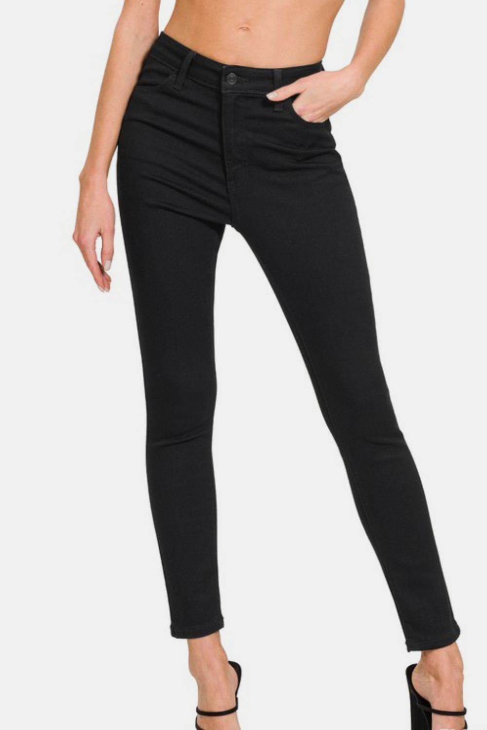 Zenana High Rise Skinny Jeans with Pockets - Shop Style & More | Fresh Looks, Everyday Deals & Free Shipping