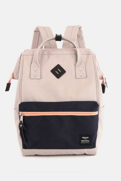 Himawari Contrast Waterproof Backpack Bag with Reinforced Edges - Shop Style & More | Fresh Looks, Everyday Deals & Free Shipping