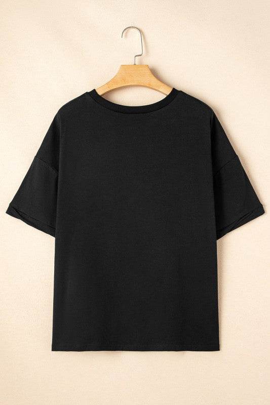 Ayra Loose Half Sleeve Hi Low Hem Top - Shop Style & More | Fresh Looks, Everyday Deals & Free Shipping