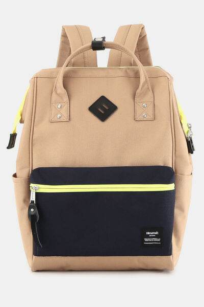 Himawari Contrast Waterproof Backpack Bag with Reinforced Edges - Shop Style & More | Fresh Looks, Everyday Deals & Free Shipping