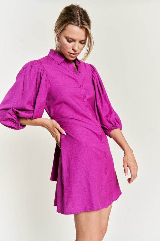 SOLID BUTTON DOWN DRESS PLUS JBJ1004P - Shop Style & More | Fresh Looks, Everyday Deals & Free Shipping