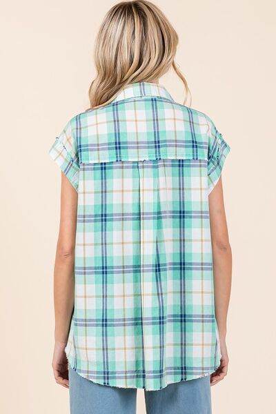 Mittoshop Mineral Wash Plaid Button Down Shirt - Shop Style & More | Fresh Looks, Everyday Deals & Free Shipping