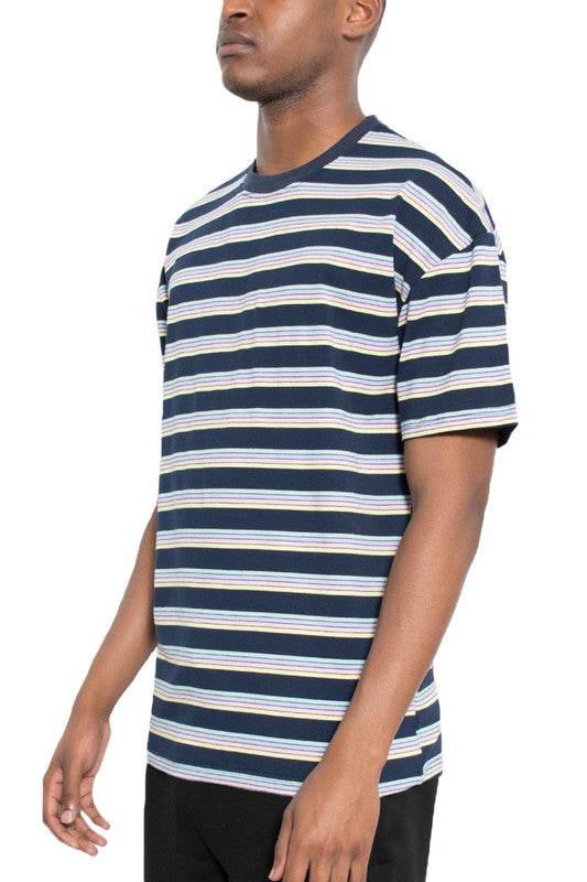 Striped Round Neck Tshirt - Shop Style & More | Fresh Looks, Everyday Deals & Free Shipping