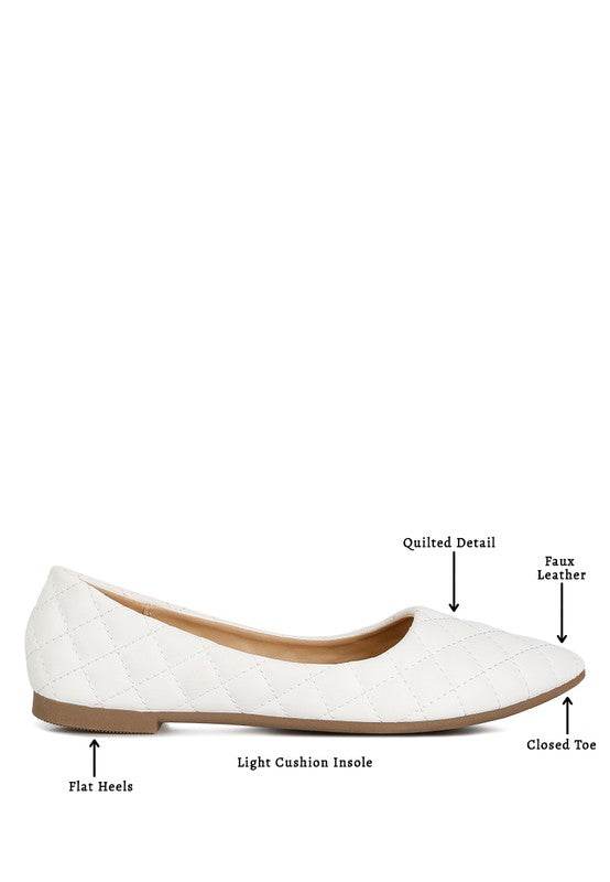 Rikhani Quilted Detail Ballet Flats - Shop Style & More | Fresh Looks, Everyday Deals & Free Shipping
