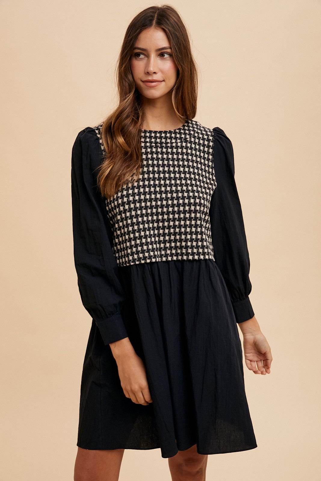 Annie Wear Tie Back Plaid Round Neck Mini Dress - Shop Style & More | Fresh Looks, Everyday Deals & Free Shipping
