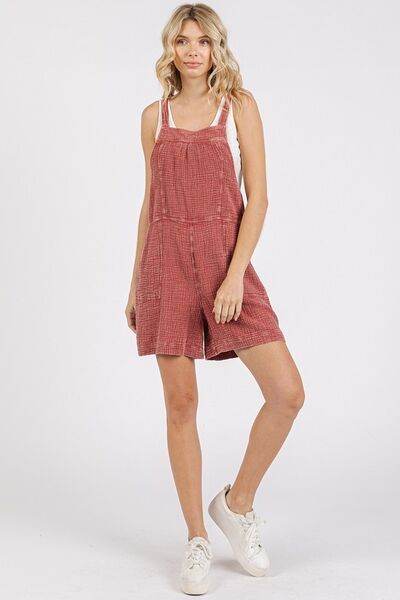 Mittoshop Textured Knotted Overalls with Wide Straps - Shop Style & More | Fresh Looks, Everyday Deals & Free Shipping