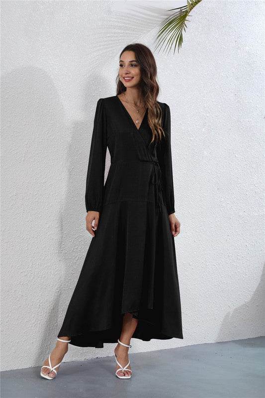 Women's V Neck Long Sleeve Maxi Dress - Shop Style & More | Fresh Looks, Everyday Deals & Free Shipping