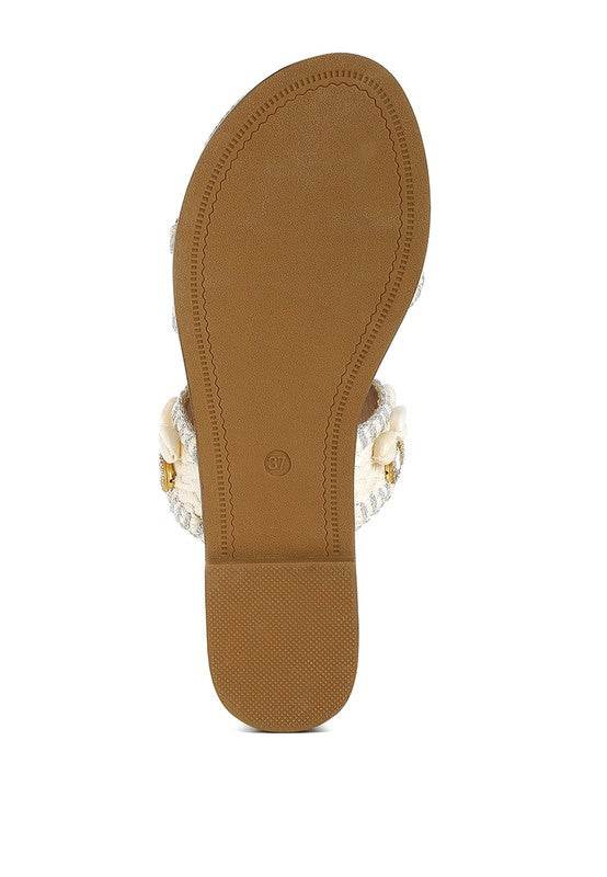 Shellfish Raffia Slip On Sandals - Shop Style & More | Fresh Looks, Everyday Deals & Free Shipping
