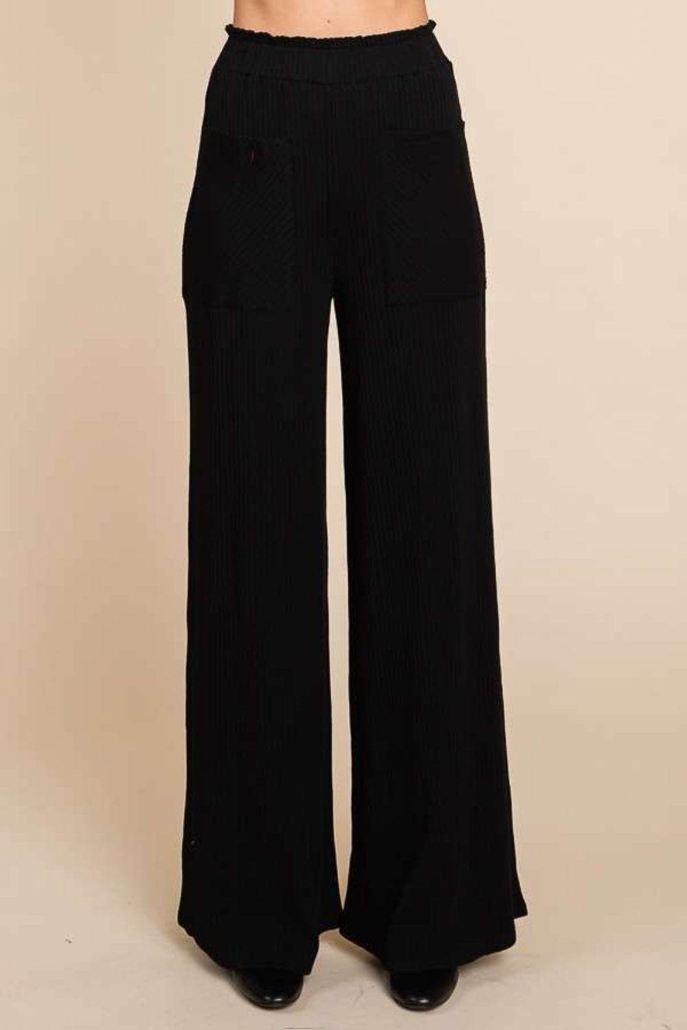 Culture Code Full Size High Waist Wide Leg Pants - Shop Style & More | Fresh Looks, Everyday Deals & Free Shipping