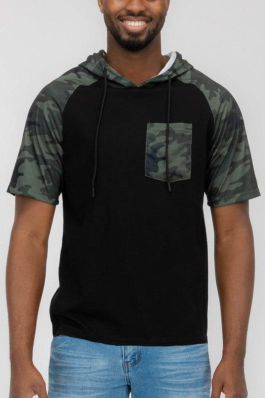 SHORT SLEEV CAMO COLOR BLOCK - Shop Style & More | Fresh Looks, Everyday Deals & Free Shipping