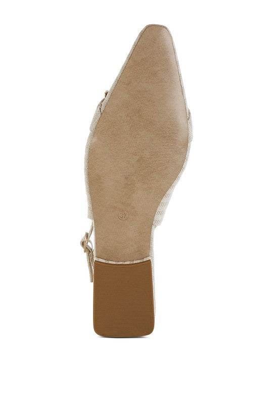 Crina Pearl-Detailed Horsebit Woven Flats - Shop Style & More | Fresh Looks, Everyday Deals & Free Shipping