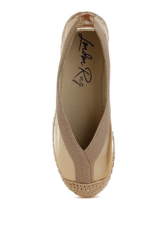 Zayal Metallic Detachable Lace Espadrilles - Shop Style & More | Fresh Looks, Everyday Deals & Free Shipping