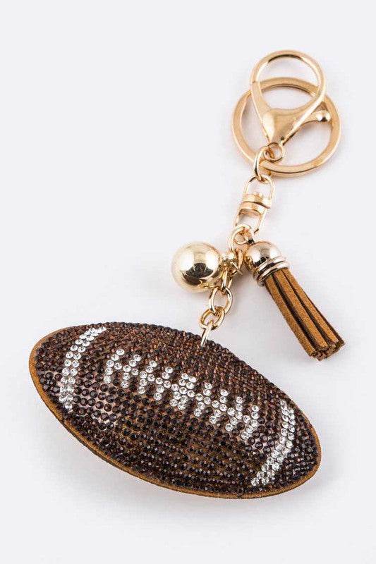 Soft Crystal Football Key Charm - Shop Style & More | Fresh Looks, Everyday Deals & Free Shipping