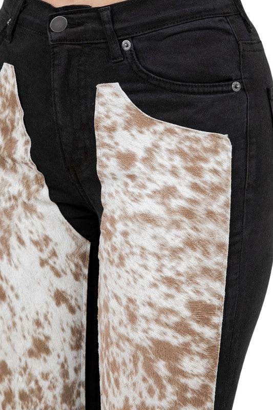 Rodeo Bell Bottom Blk/Brown- Inseam 34 - Shop Style & More | Fresh Looks, Everyday Deals & Free Shipping