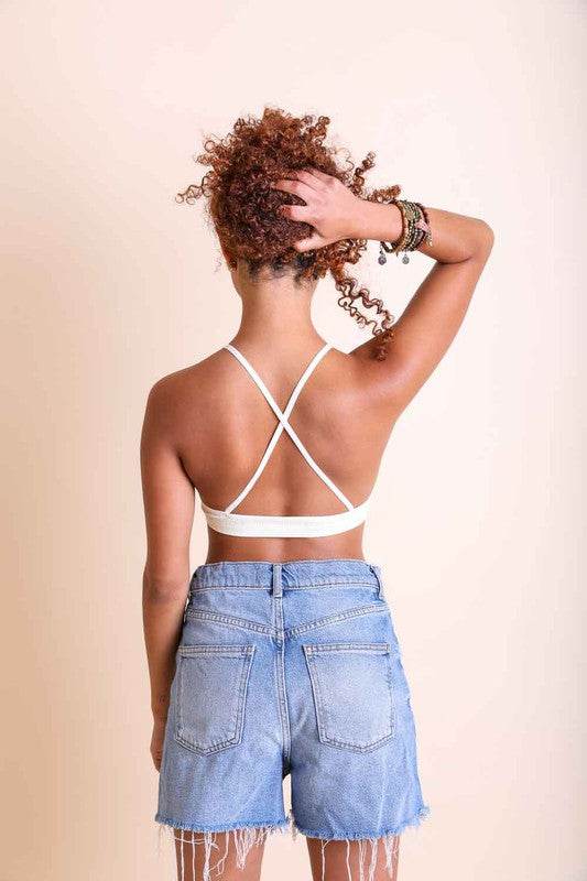 Crochet Lace High Neck Bralette - Shop Style & More | Fresh Looks, Everyday Deals & Free Shipping