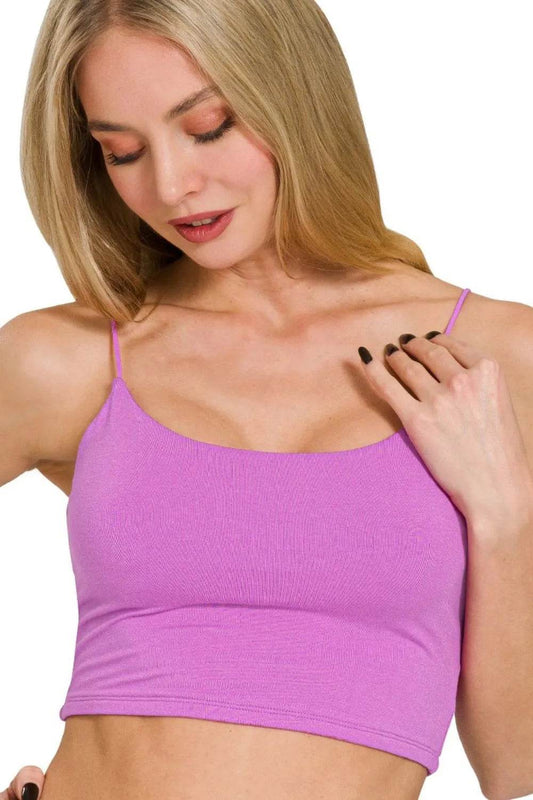 Zenana Double Layered Spaghetti Bra Cami - Shop Style & More | Fresh Looks, Everyday Deals & Free Shipping