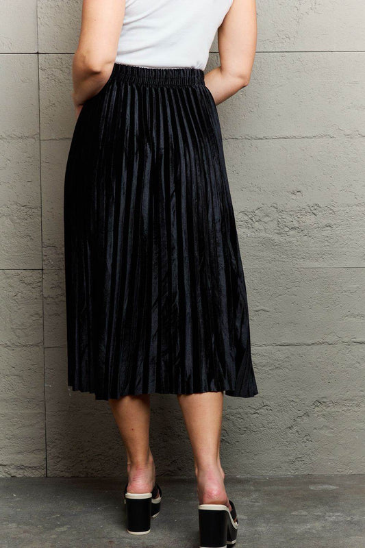Ninexis Accordion Pleated Flowy Midi Skirt - Shop Style & More | Fresh Looks, Everyday Deals & Free Shipping