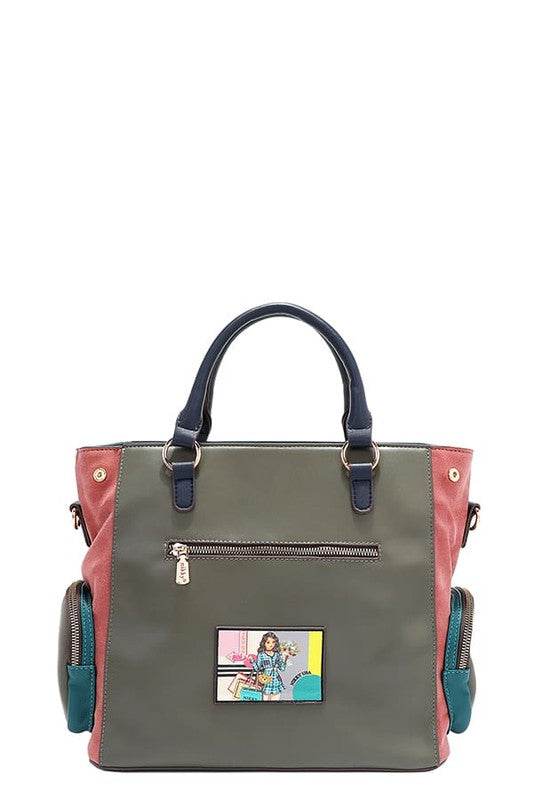 Nicole Lee USA Eco-Leather Handbag with Side Pockets - Shop Style & More | Fresh Looks, Everyday Deals & Free Shipping