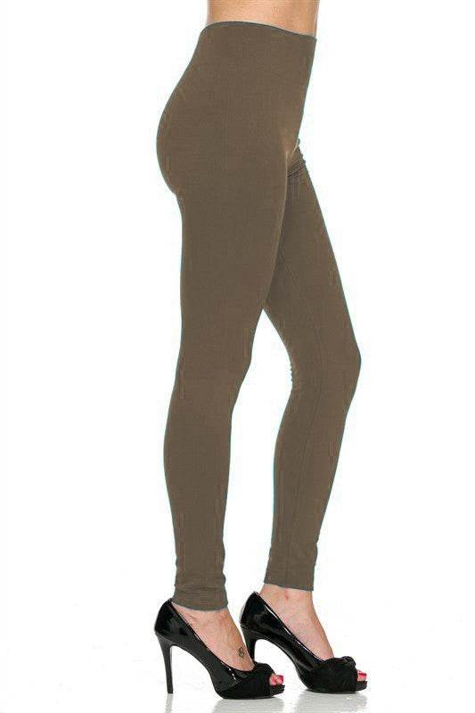 Solid Color Heavy Weight Fleece Leggings - Shop Style & More | Fresh Looks, Everyday Deals & Free Shipping