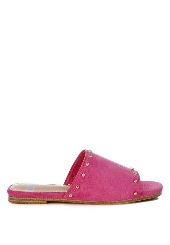 Odalia Soft Suede Leather Studded Flats - Shop Style & More | Fresh Looks, Everyday Deals & Free Shipping