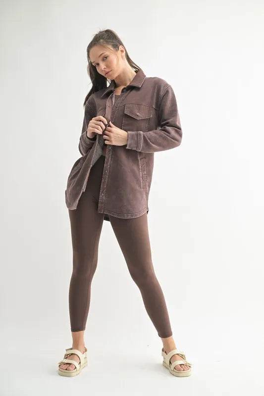MONO B Snap-On Shacket with Pockets - Shop Style & More | Fresh Looks, Everyday Deals & Free Shipping
