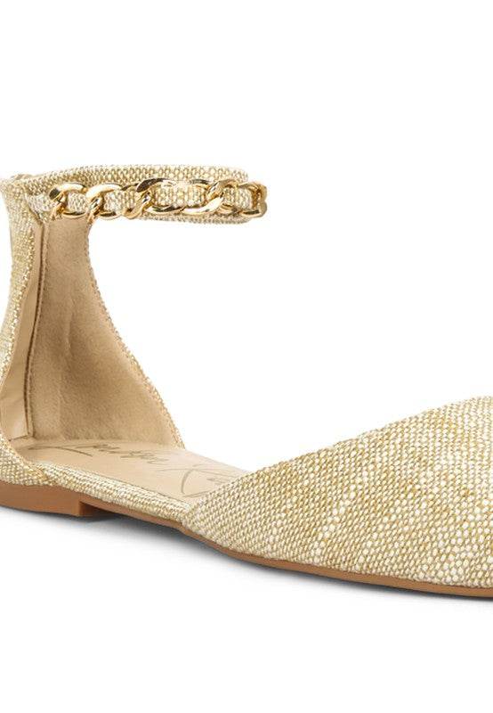 Buqisi Chain Embellished Flat Sandals - Shop Style & More | Fresh Looks, Everyday Deals & Free Shipping