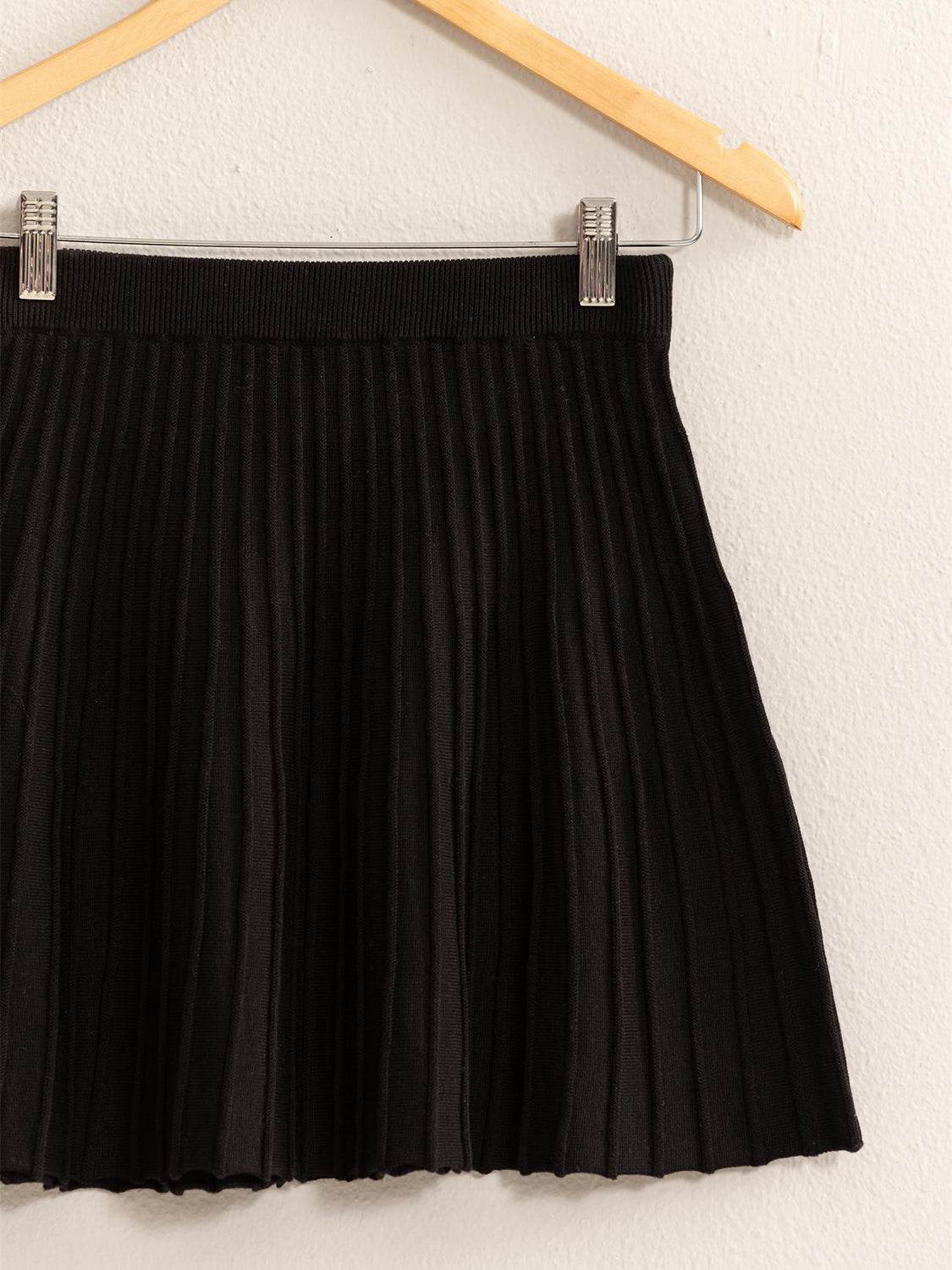 HYFVE High Waist Knit Pleated Flare Mini Skirt - Shop Style & More | Fresh Looks, Everyday Deals & Free Shipping