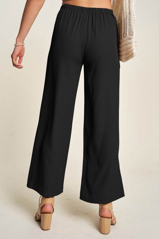 Davi & Dani Wide Leg Mid-Rise Pants - Shop Style & More | Fresh Looks, Everyday Deals & Free Shipping