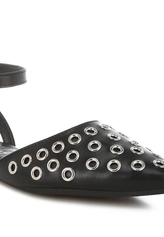 Chalcis Eyelet Detail Flat Sandals - Shop Style & More | Fresh Looks, Everyday Deals & Free Shipping