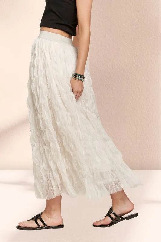 ADORA Elastic Waist Cloud Fluffy Maxi Skirt - Shop Style & More | Fresh Looks, Everyday Deals & Free Shipping