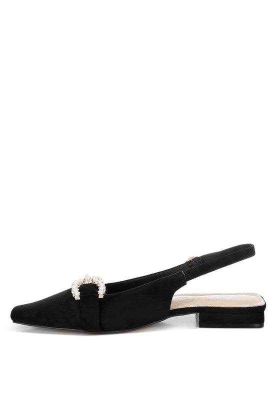 Salova Pearl-Studded Horsebit Flats - Shop Style & More | Fresh Looks, Everyday Deals & Free Shipping
