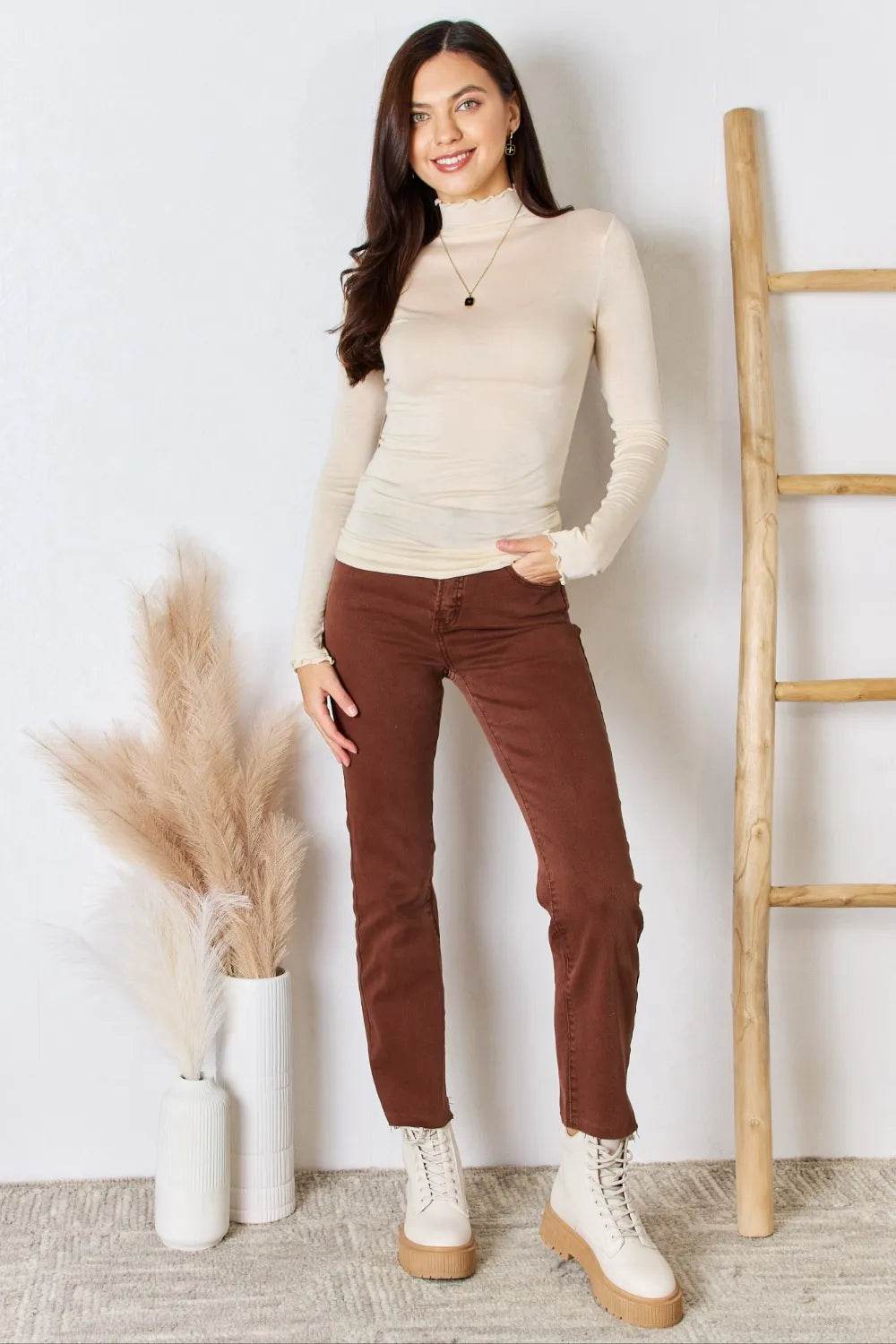 Zenana Mock Neck Layering Top - Shop Style & More | Fresh Looks, Everyday Deals & Free Shipping