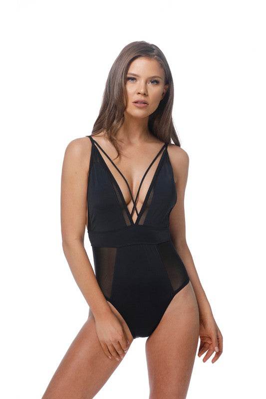 SOLID MESH BLACK SEXY ONE PIECE - Shop Style & More | Fresh Looks, Everyday Deals & Free Shipping