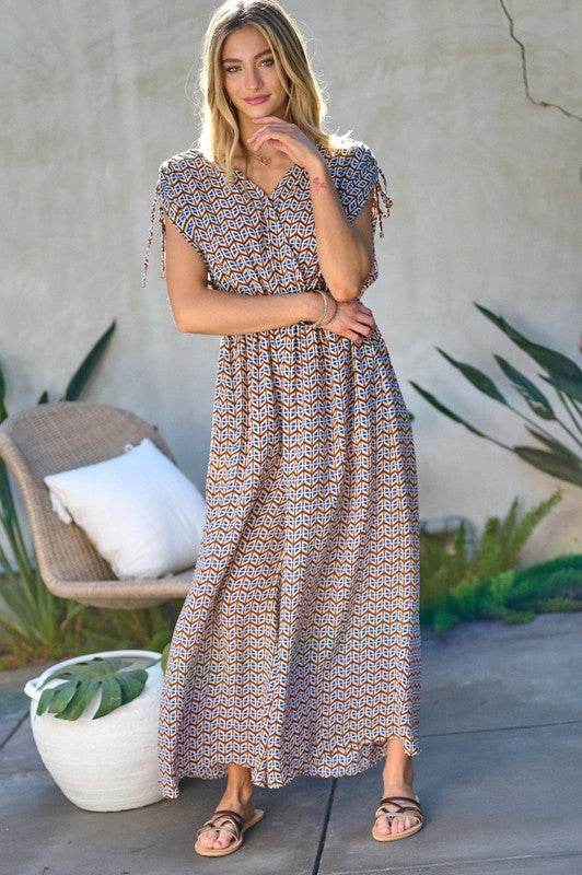 Printed V-Neck Sleeveless Jumpsuit - Shop Style & More | Fresh Looks, Everyday Deals & Free Shipping