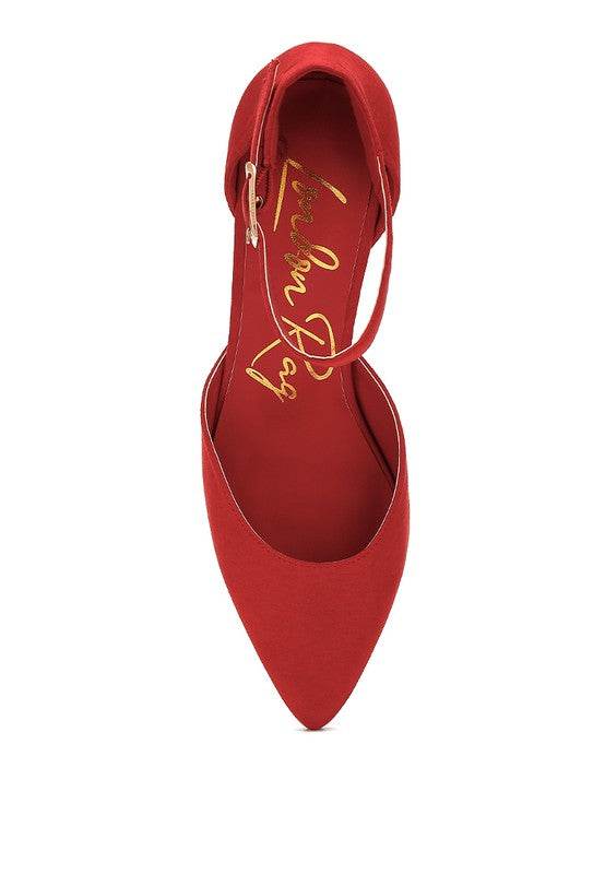 Rozita Microfiber Block Heel Sandals - Shop Style & More | Fresh Looks, Everyday Deals & Free Shipping