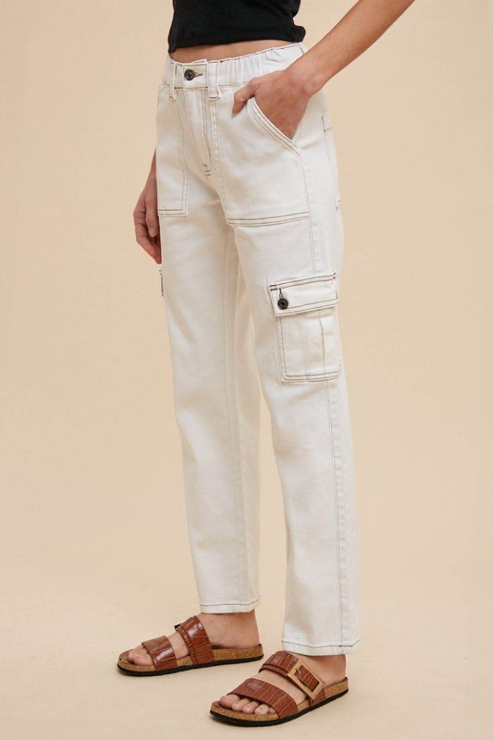 Annie Wear Straight Leg Jeans with Cargo Pockets - Shop Style & More | Fresh Looks, Everyday Deals & Free Shipping