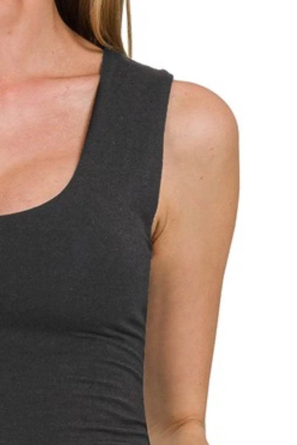 Zenana Double Layered Cropped Tank Top - Shop Style & More | Fresh Looks, Everyday Deals & Free Shipping