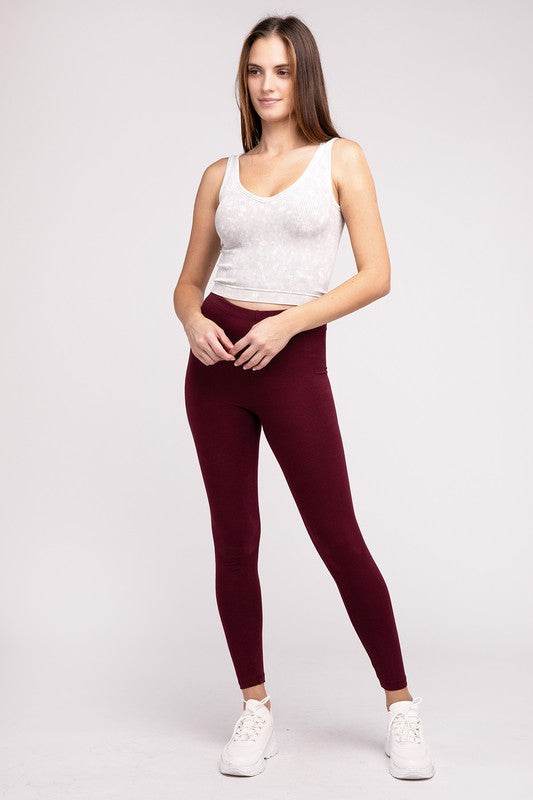 Premium Cotton Full-Length Leggings - Shop Style & More | Fresh Looks, Everyday Deals & Free Shipping
