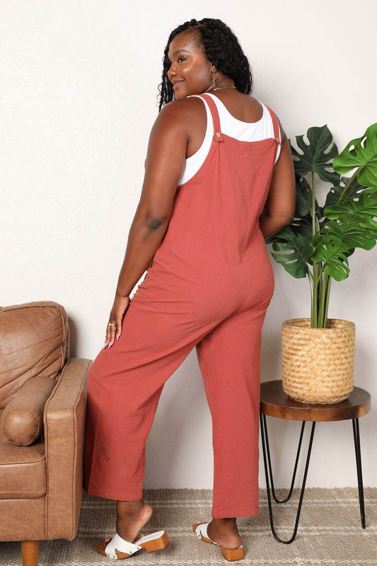Perfee Wide Leg Overalls with Front Pockets - Shop Style & More | Fresh Looks, Everyday Deals & Free Shipping