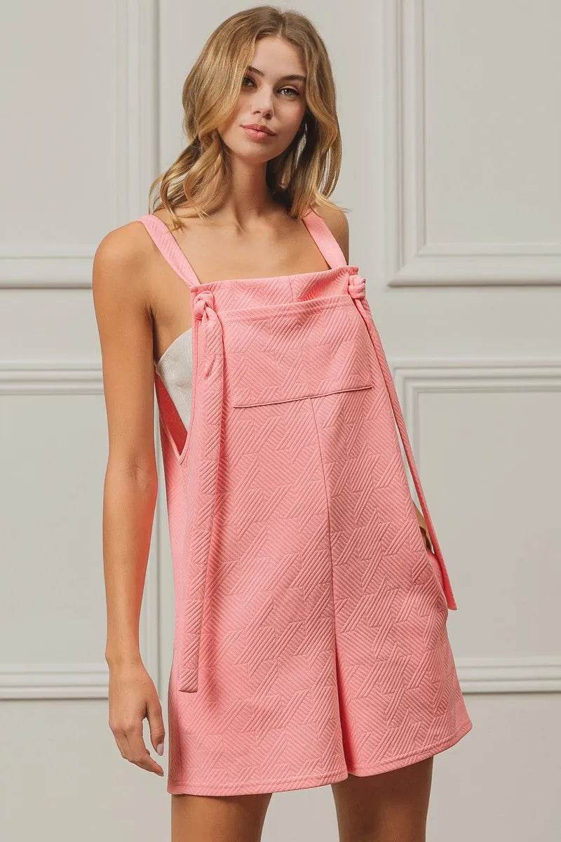 BiBi Texured Jacquard Romper with Side Pockets - Shop Style & More | Fresh Looks, Everyday Deals & Free Shipping