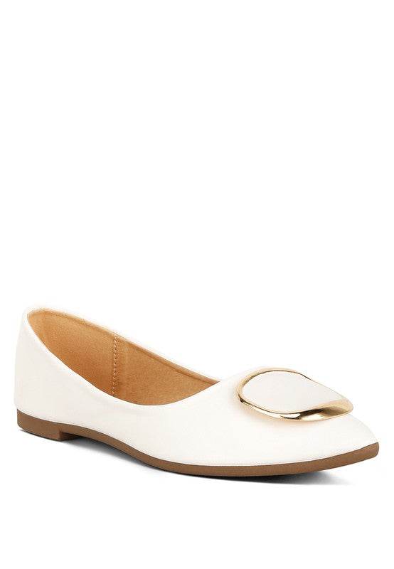Karder Brooch Detail Ballet Flats - Shop Style & More | Fresh Looks, Everyday Deals & Free Shipping