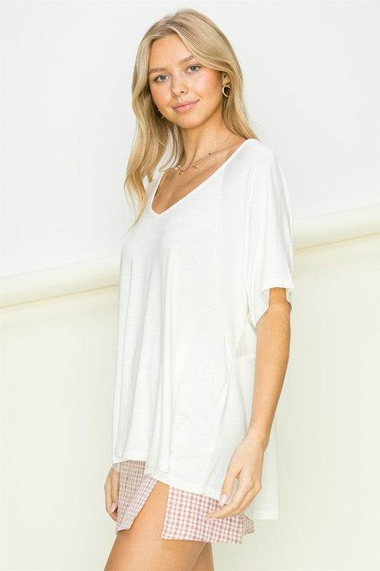 At Rest Oversized Short Sleeve Top - Shop Style & More | Fresh Looks, Everyday Deals & Free Shipping