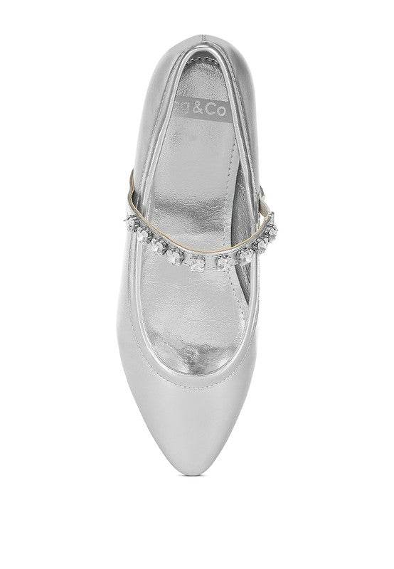 Gloxinia Metallic Mary Jane Ballerinas - Shop Style & More | Fresh Looks, Everyday Deals & Free Shipping