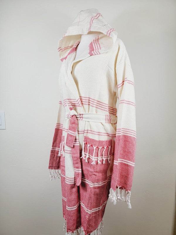 Unisex Robe, Beach or spa Robe with pockets - Red - Shop Style & More | Fresh Looks, Everyday Deals & Free Shipping