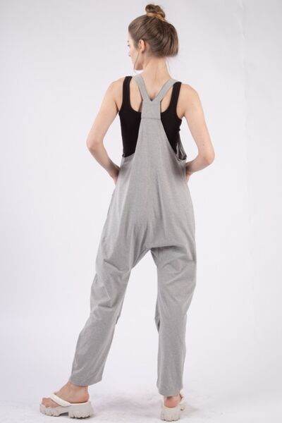 VERY J Plunge Sleeveless Jumpsuit with Pockets - Shop Style & More | Fresh Looks, Everyday Deals & Free Shipping